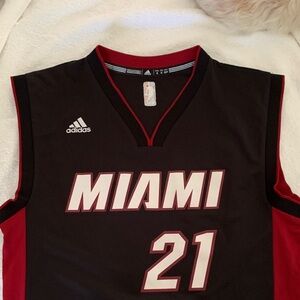 Adidas Miami Black and Red Jersey